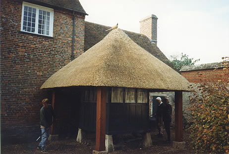 Thatched game larder